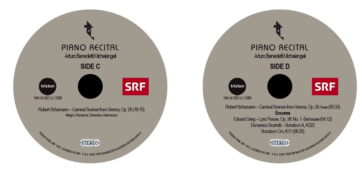 TMR SE23 Michelangeli   Labels CD